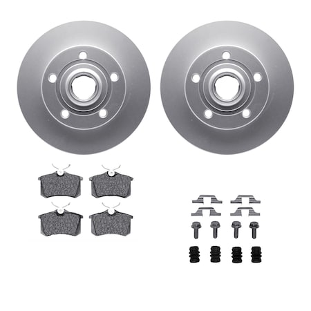 4312-73009, Geospec Rotors With 3000 Series Ceramic Brake Pads Includes Hardware,  Silver